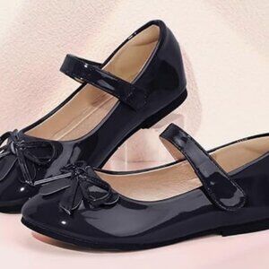 Mary Jane Ballerina Flat Black Shoes
